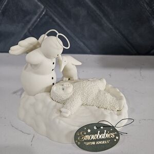 Department 56 Snowbabies Snow Angels Figurine - Cream and White